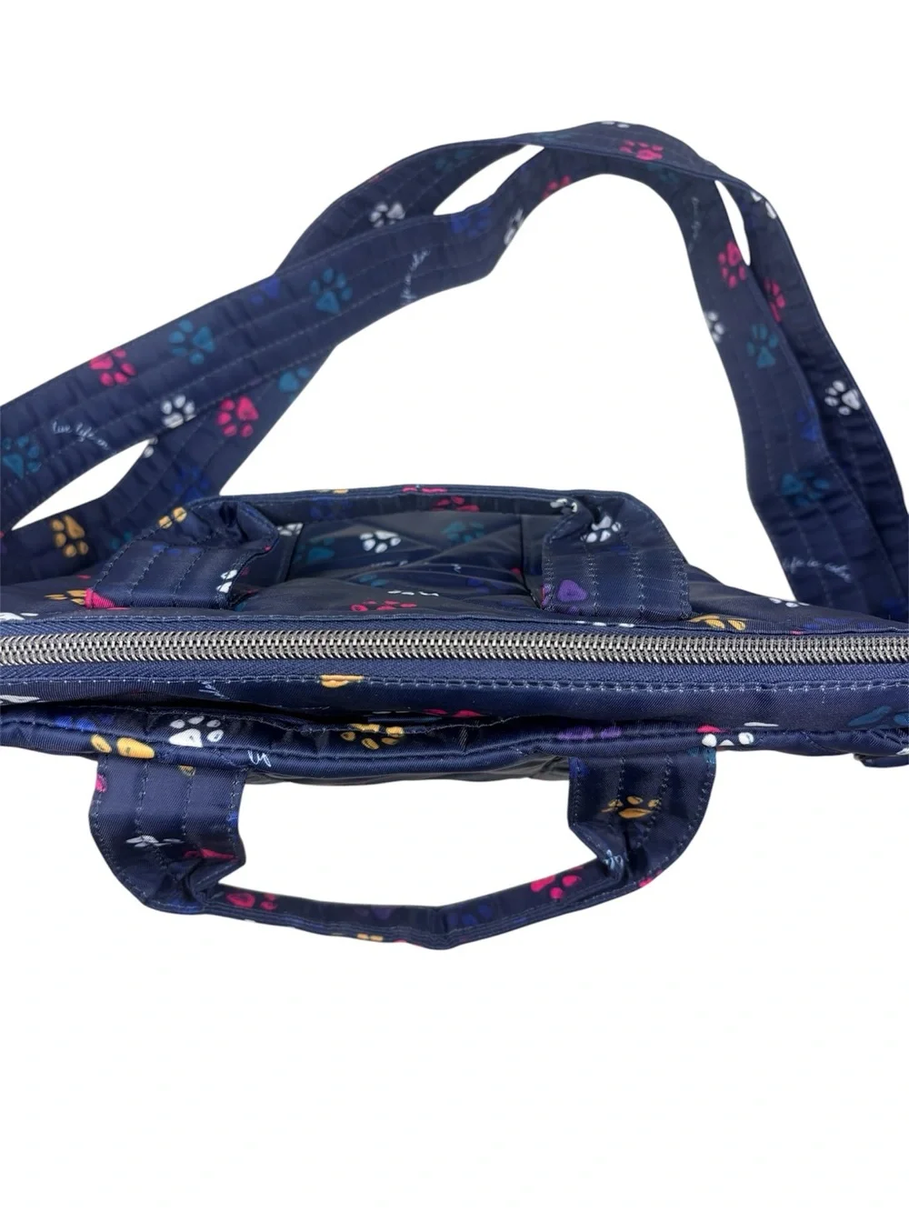 Lug Dory Mini Crossbody Bag Navy Paws Unisex Compact Travel Pouch Stylish NWOT